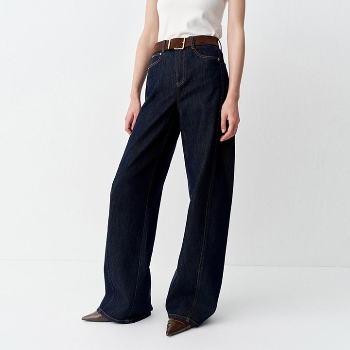 【裤子】【商场同款新品】艾诺丝雅诗 复古丹宁牛仔裤 AR323109