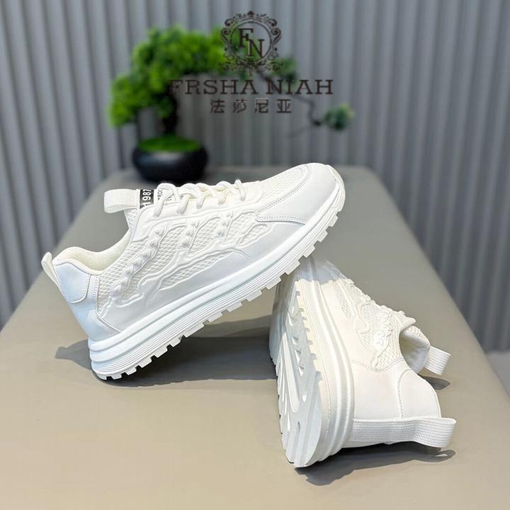 法莎尼亚男鞋新款小白鞋夏季网面透气运动鞋百搭轻便软底阿甘鞋子