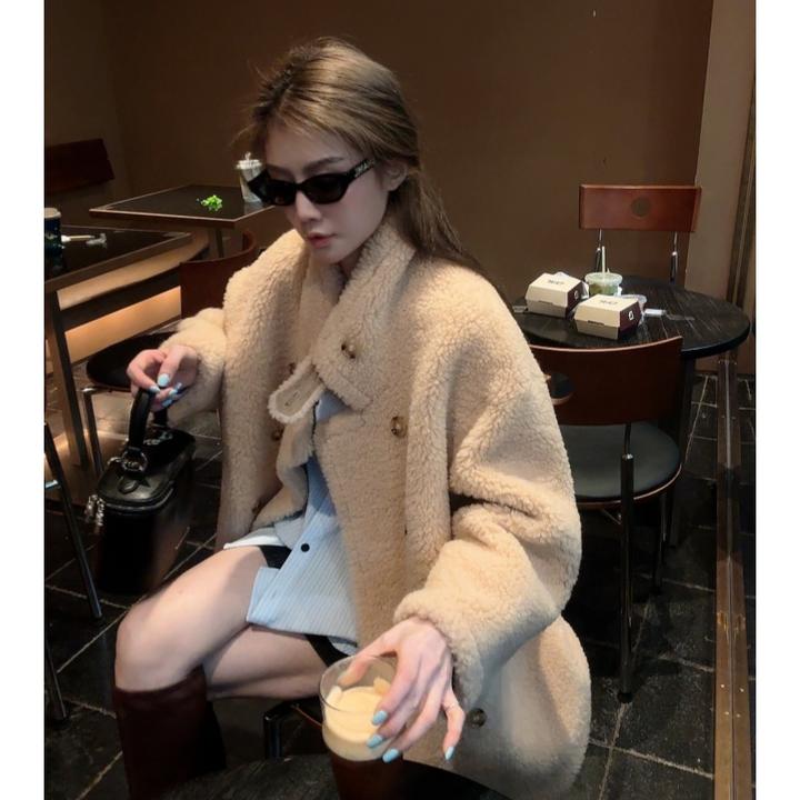 MMEKOR“悉尼古堡”毛呢外套 2025新款秋款返潮复古风大衣 31062