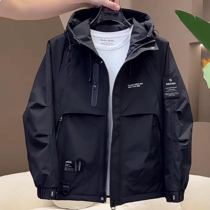 LEROLEHAR棉服外套男冬季新款流行时尚潮牌工装夹棉夹克冲锋衣