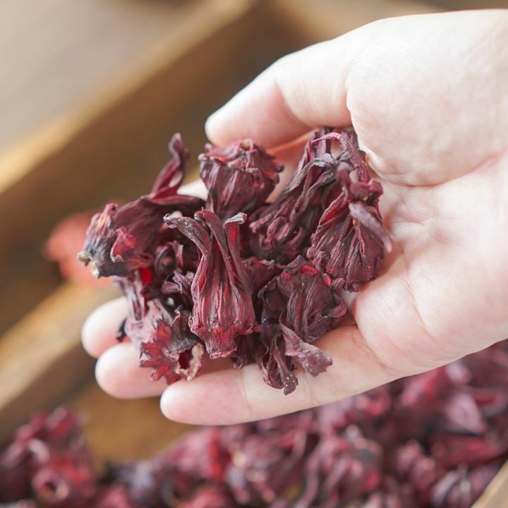云南洛神花干50g 玫瑰茄整朵可搭乌梅山楂陈皮泡水花茶酸梅汤原料