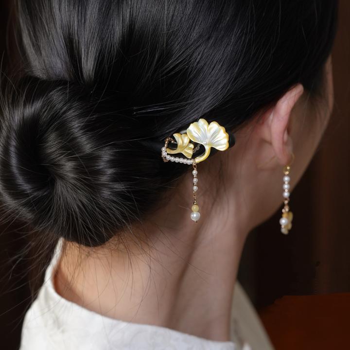 立秋节气——杏序系列发簪