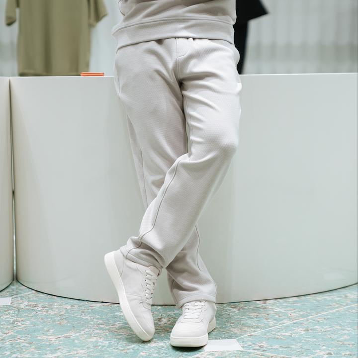 【250706104】优雅舒适派 松软保暖蜂窝暖绒男士秋冬加绒休闲长裤