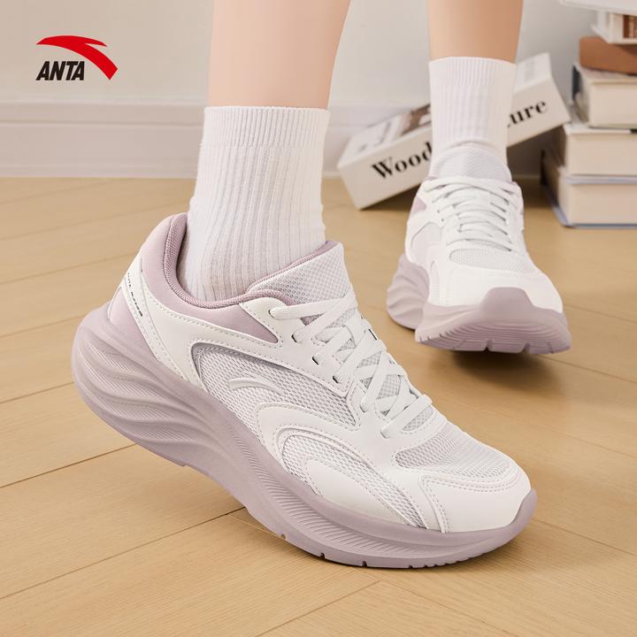 安踏星云2女子跑步鞋新款女鞋秋季网面透气轻便软底学生运动鞋子