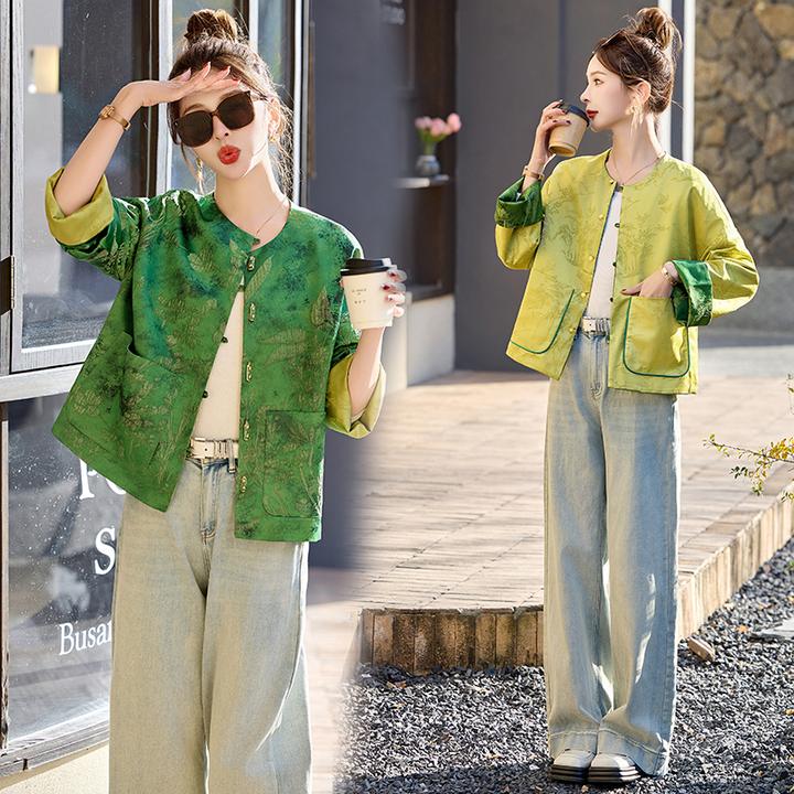 短外套女2025春季春天衣服新款新中式潮春秋时尚小个子两面穿外套