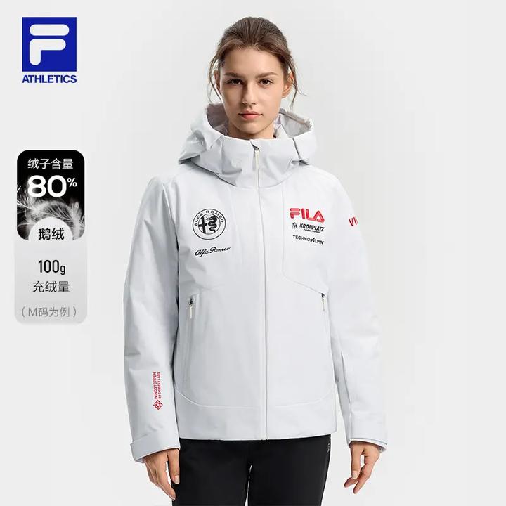 Fila/斐乐女【五方联名】冬季保暖女士鹅绒户外运动滑雪A11W546908F