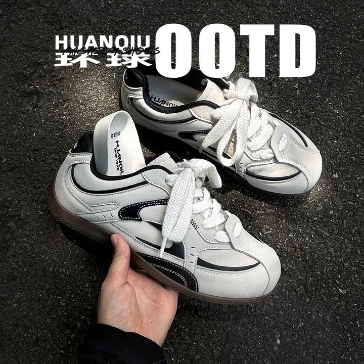 环球网红德训鞋男内增高男鞋2025新款户外运动百搭休闲赛车鞋板鞋