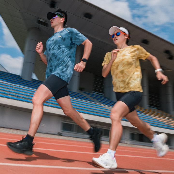 UTO/悠途羊毛扎染速干短袖男女款夏季户外透气休闲半袖跑步T恤