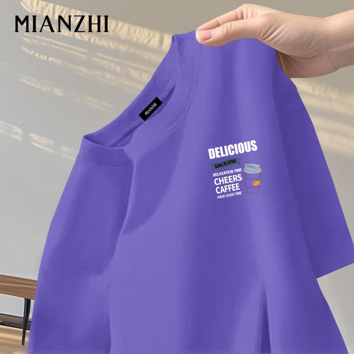 棉致短袖男t恤2025新款夏季爆款大码男装宽松大码纯棉上衣半袖夏