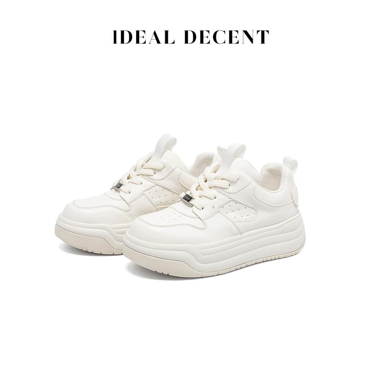 iDeal 真皮轻奢增高鞋子25年新款低帮厚底舒适时尚休闲鞋女991-9