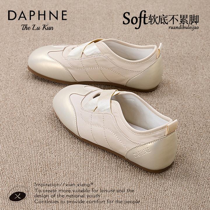 达芙妮浅口单鞋女2025夏秋季新款芭蕾风玛丽珍女鞋休闲运动鞋子AM