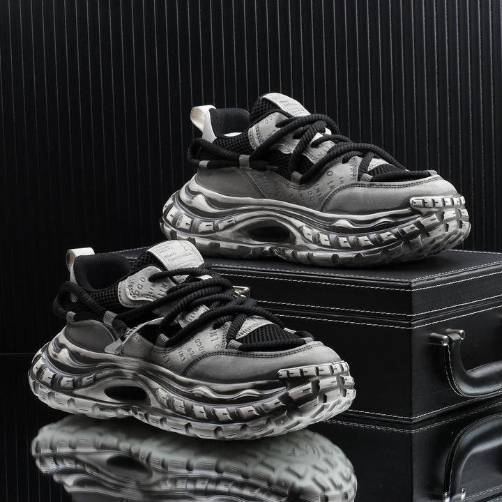 【万达撤柜】擦色做旧潮牌老爹鞋男生2025秋季新款潮流时尚增高运动