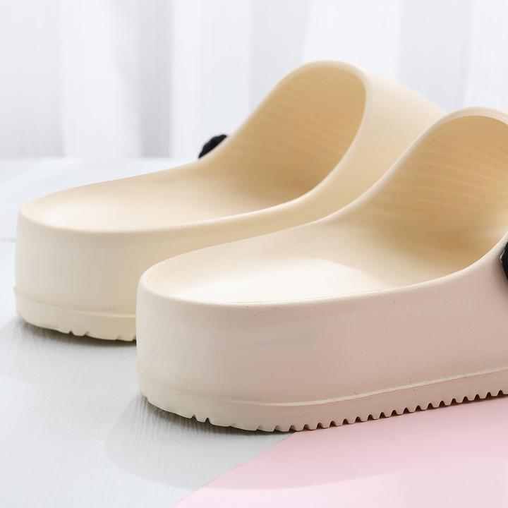 拖鞋外穿女夏2024新款踩屎感厚底居家防滑一字拖室外沙滩EVA凉拖