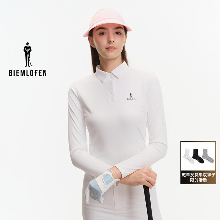 【吸湿排汗】比音勒芬高尔夫2025秋季新款女士运动休闲透气长袖T恤