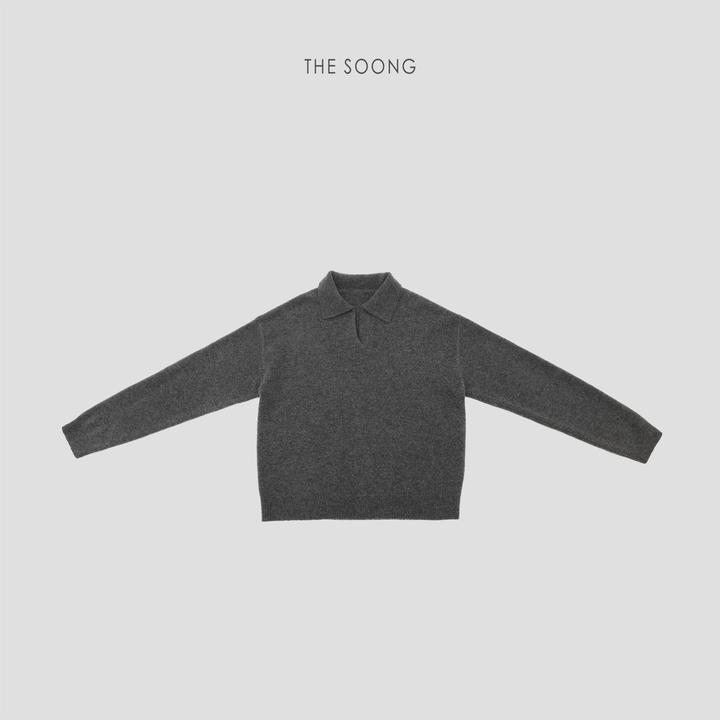 THESOONG|"细腻糯感"333g纯绵羊毛单边针织保暖翻领毛衣HBMY8258