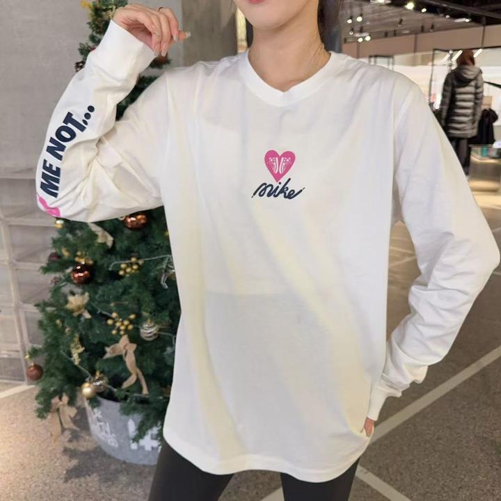 NIKE耐克男女情人节限定TEE LS OC VDAY针织无领长T恤HV9808-100