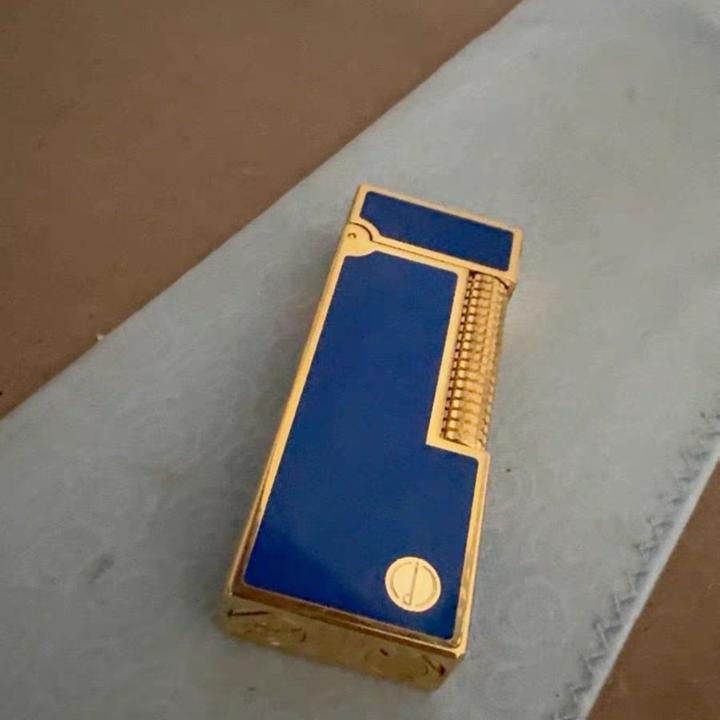 蓝色七宝烧创意充气打火机轻奢设计送礼佳品