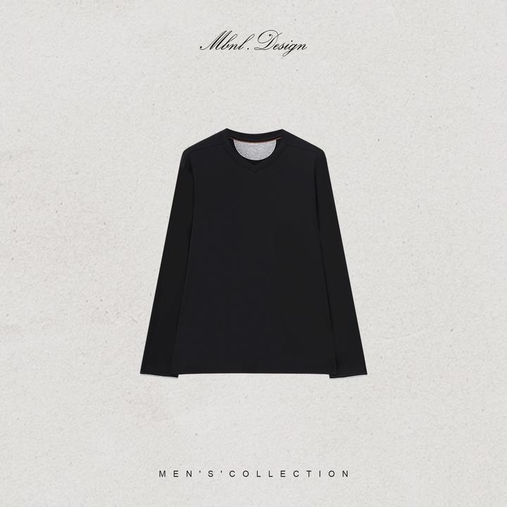 MBNL-F「B.C 极简素约」秦磊男装丝诺克混纺柔顺长袖LL-WSY1201