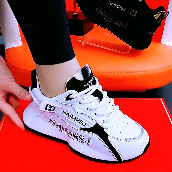 真皮男鞋运动鞋2025年新款夏季透气休闲老爹鞋男士包底鞋网面潮鞋