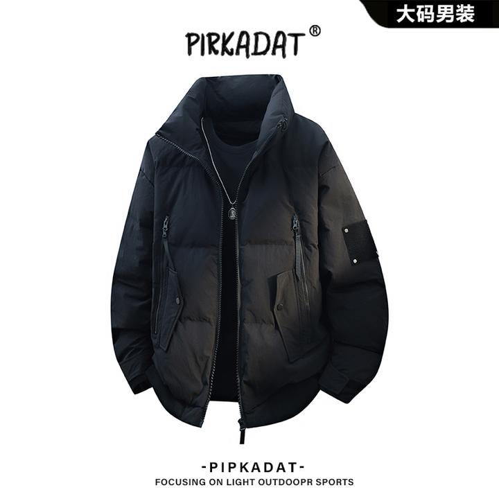 Pirkadat立领90绒羽绒服男士潮流宽松情侣宽松外套冬季新款上衣男