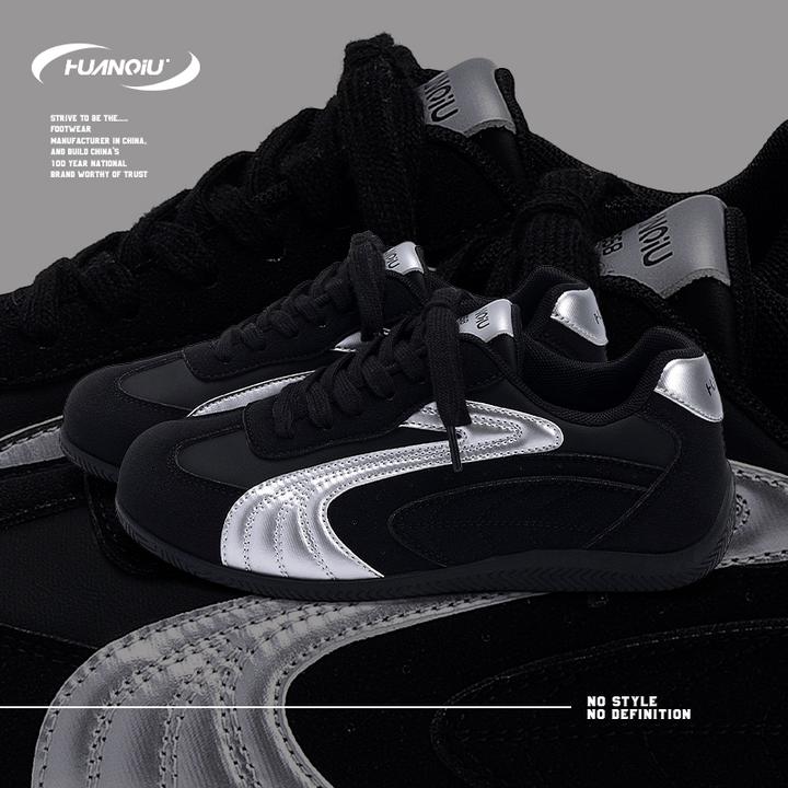 HUANQIU/环球高颜值潮流内增高板鞋女2025秋季新款低帮轻便休闲鞋