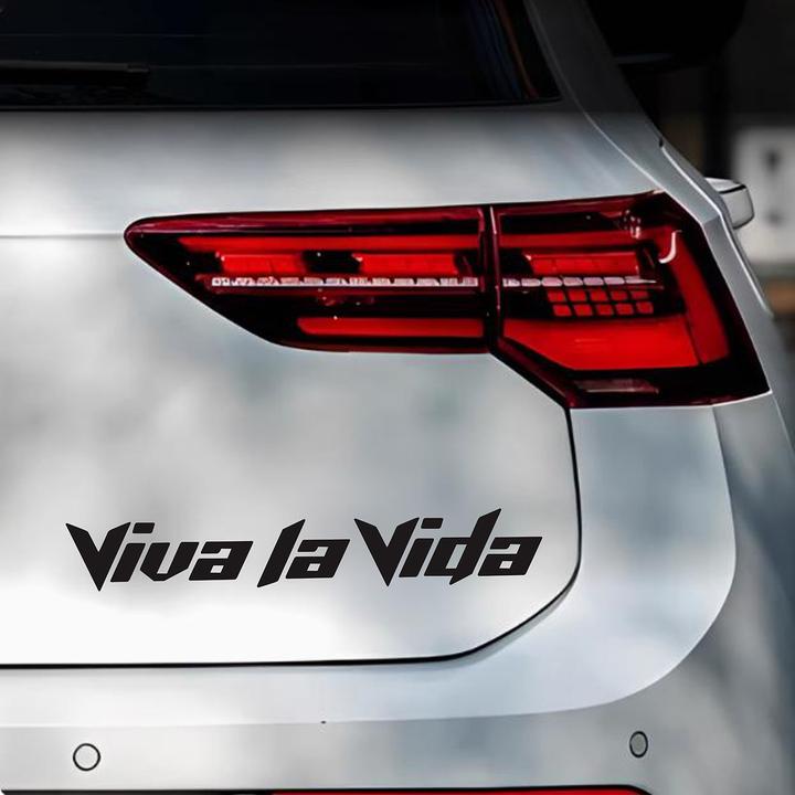 生命万岁 Viva La Vida 汽车改装车窗创意车身贴摩托车装饰贴纸