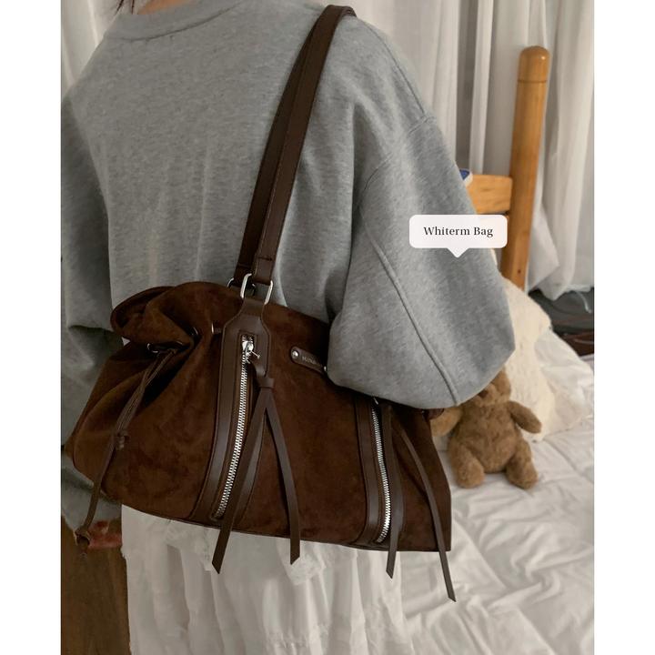 大容量复古包包女款爆款2025新款秋冬时尚单肩包百搭通勤托特包