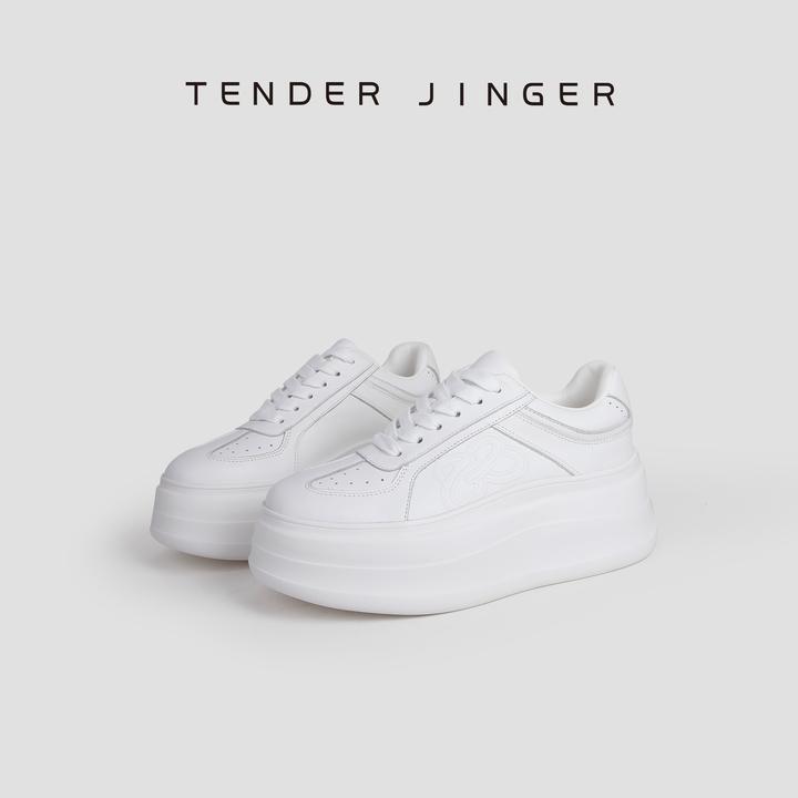Tender Jinger｜线下专供 厚底绑带休闲小白鞋 M250822
