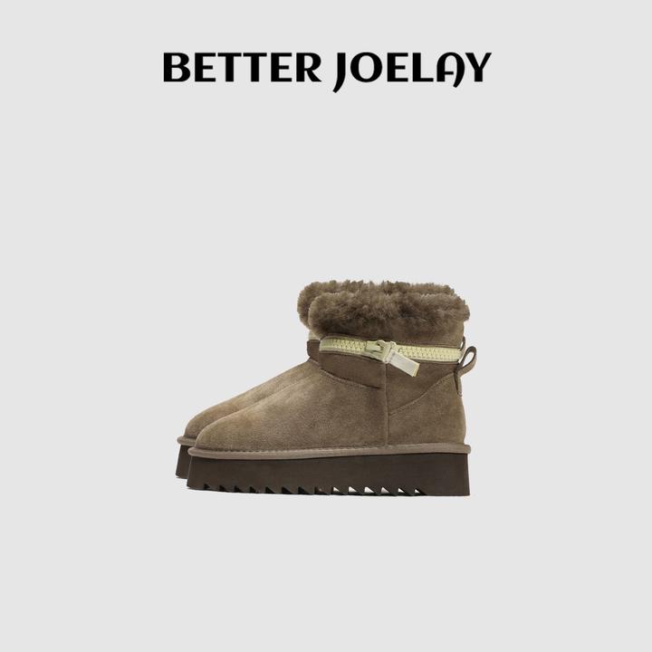 BETTER JOELAY -【秋原落雪】厚底雪地靴冬韩版潮流户外保暖Z6825