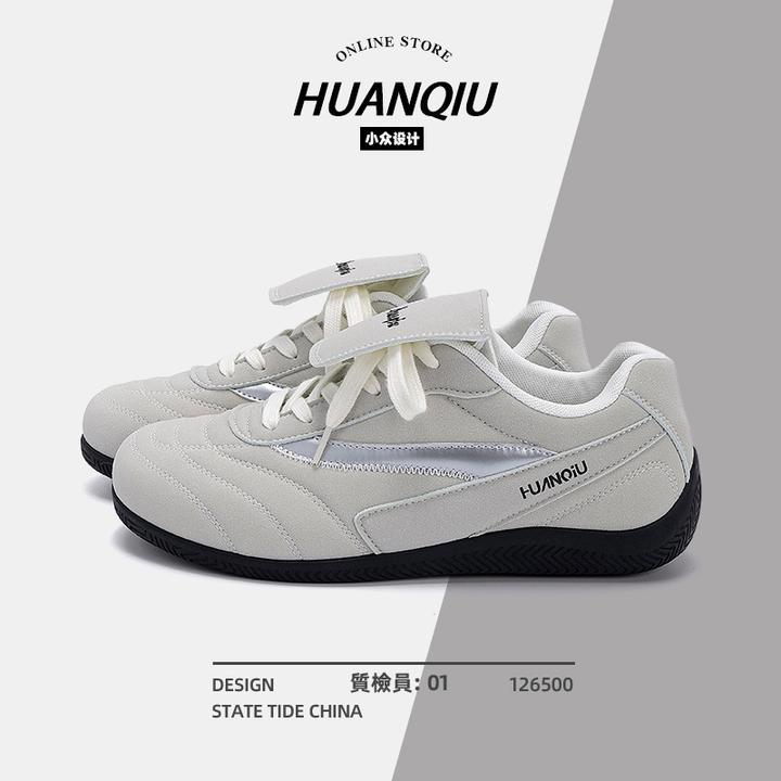 环球时尚秋季百搭潮流运动休闲德训鞋低帮小众透气男士复古赛车鞋
