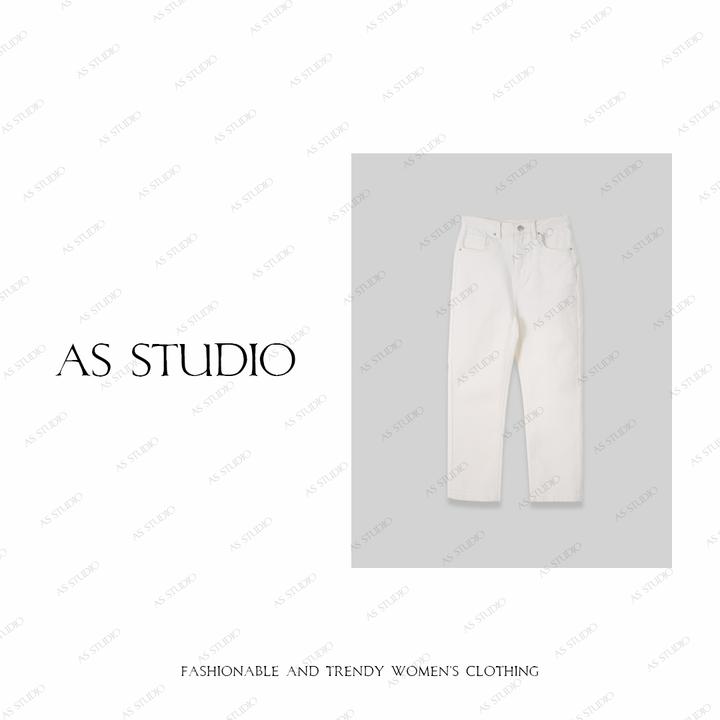 【AS小烟管】25新极简高级显瘦百搭九分小脚牛仔裤AS25QNZK00215