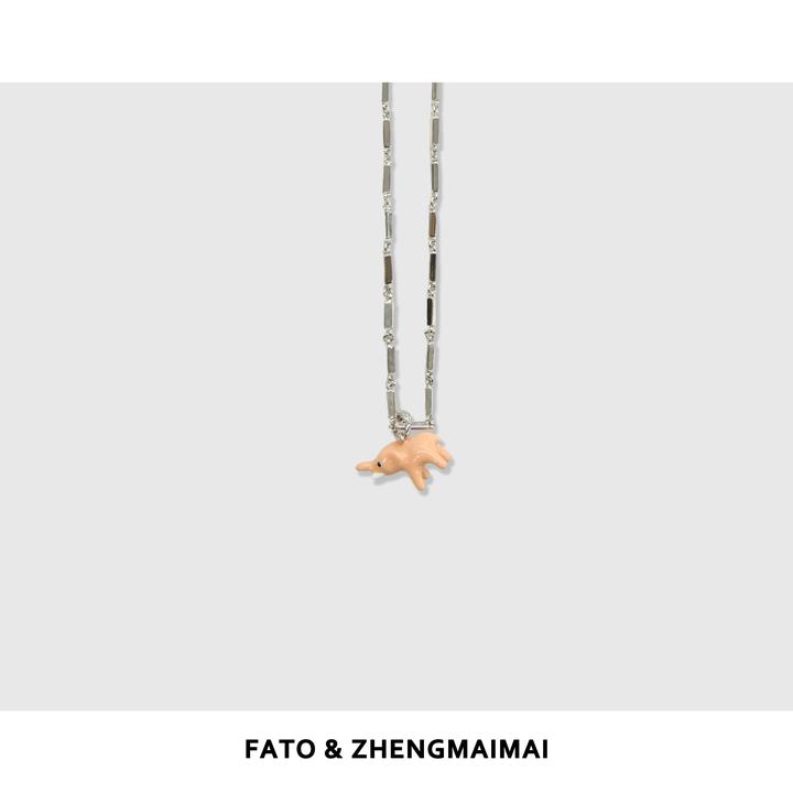 铜项链 郑买买【小象项链】百搭时尚设计感动物项链 LA50521XL