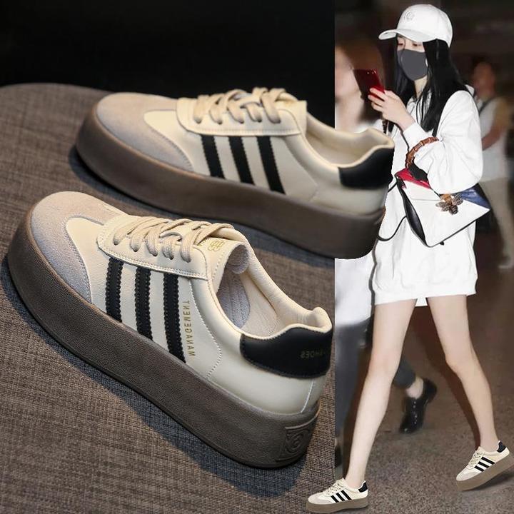 cufk德训鞋女2025厚底鞋子百搭爆款小白鞋运动鞋女鞋休闲板鞋女款