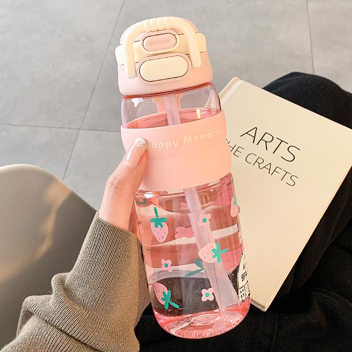 水杯女生新款2025高颜值带吸管双饮夏天便携大容量学生tritan杯子