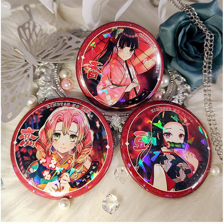 鬼灭之刃吧唧二次元动漫周边同人谷子徽章祢豆子蝴蝶忍甘露寺蜜璃