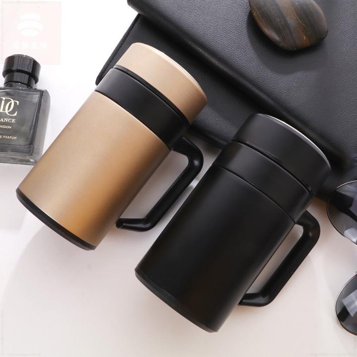 304不锈钢保温杯泡茶办公水杯带手柄茶漏男女士商务礼品定制LOGO