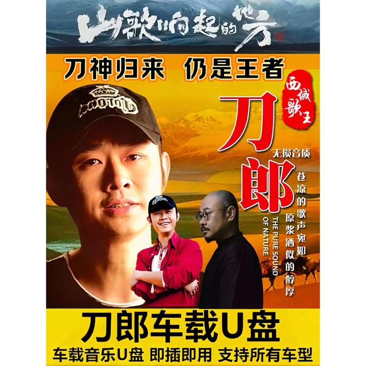 刀郎歌曲专辑U盘经典歌曲音乐抖音热歌无损高品质车载u盘