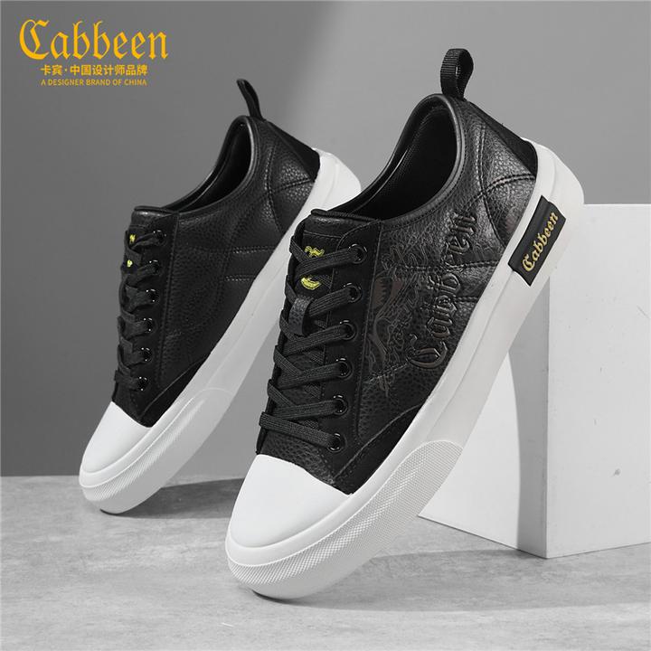 卡宾休闲板鞋男鞋2026秋季新款百搭时尚潮鞋设计师男士板鞋