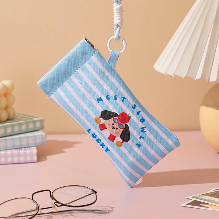 眼镜收纳时尚可爱多巴胺日常外出穿搭太阳墨眼镜收纳包便携随身带