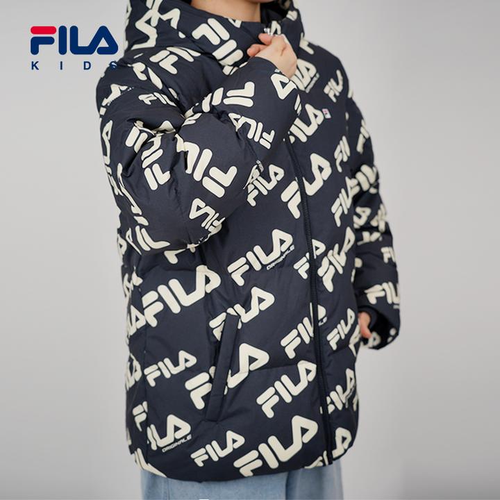 FILAKIDS斐乐儿童秋冬中大童时尚满印羽绒服K61B541928