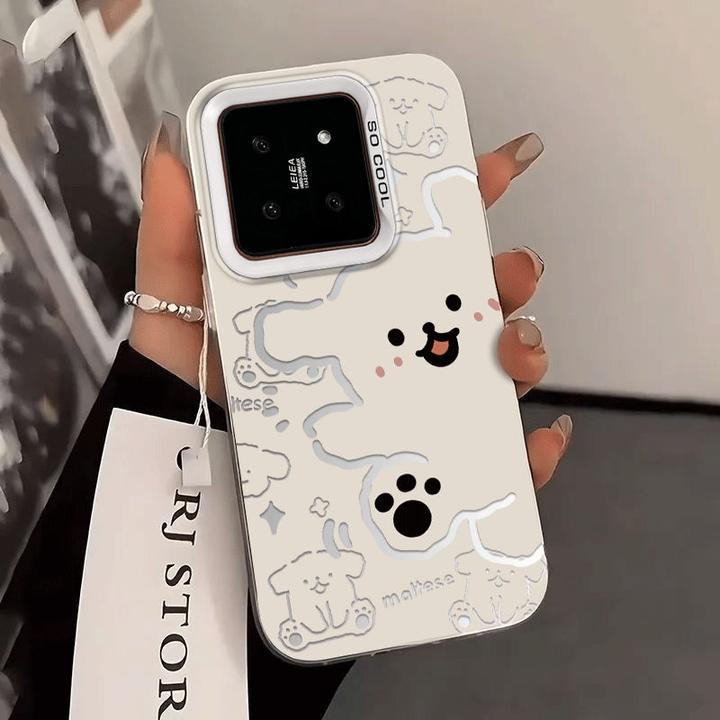 快乐小狗适用小米15/14pro手机壳红米k80/70硅胶60至尊note13小众