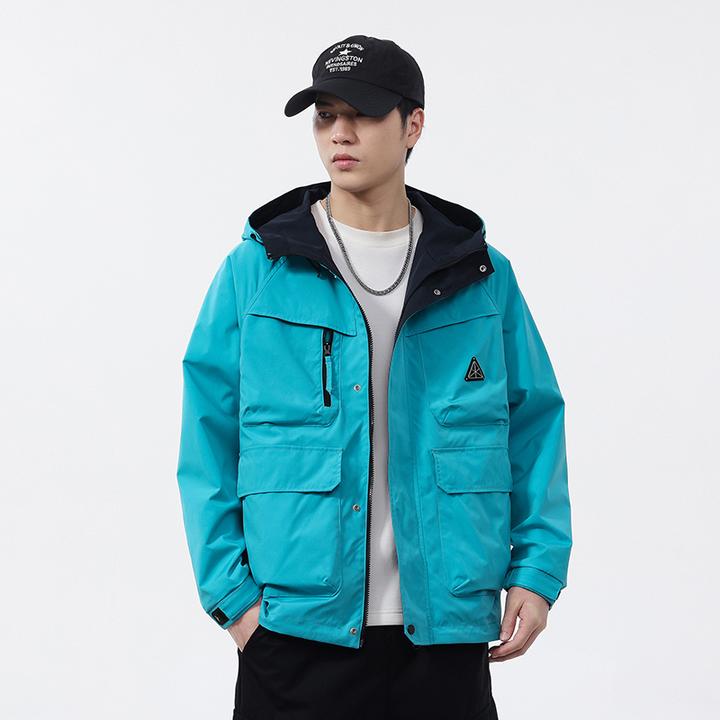 秋冬季防风连帽双面穿夹克男户外宽松运动休闲潮流情侣外套派克服