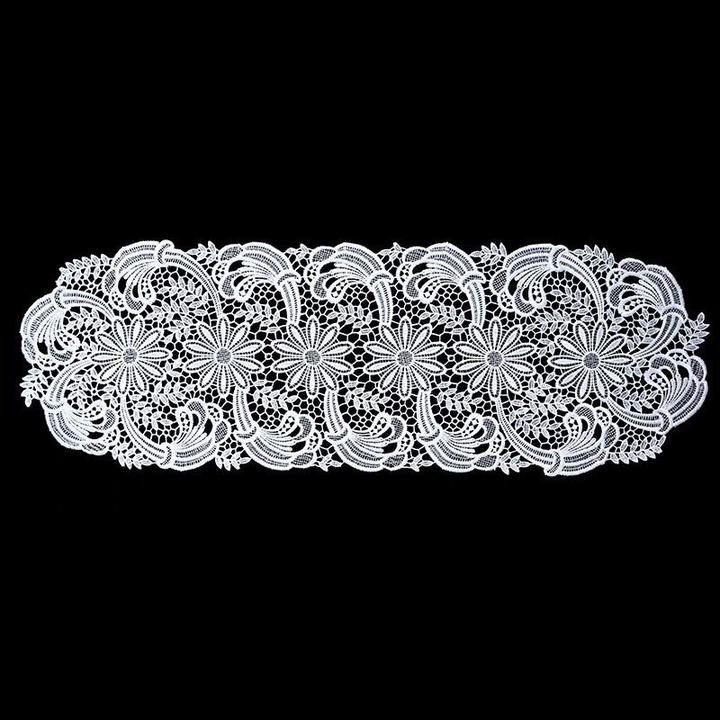 欧式美式轻奢蕾丝桌旗鞋柜盖布茶几桌布餐桌镂空电视柜长条盖巾