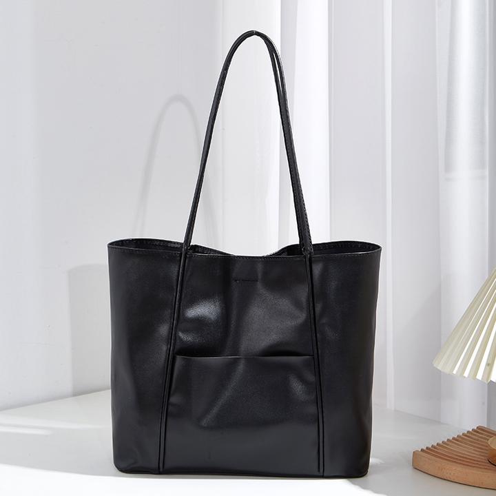 2025新款秋冬欧美风子母腋下托特包复古纯色大容量时尚通勤单肩包