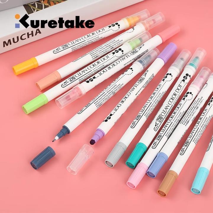 Kuretake·吴竹双头点点笔圆点笔单支水彩绘画笔学生手账美术画笔