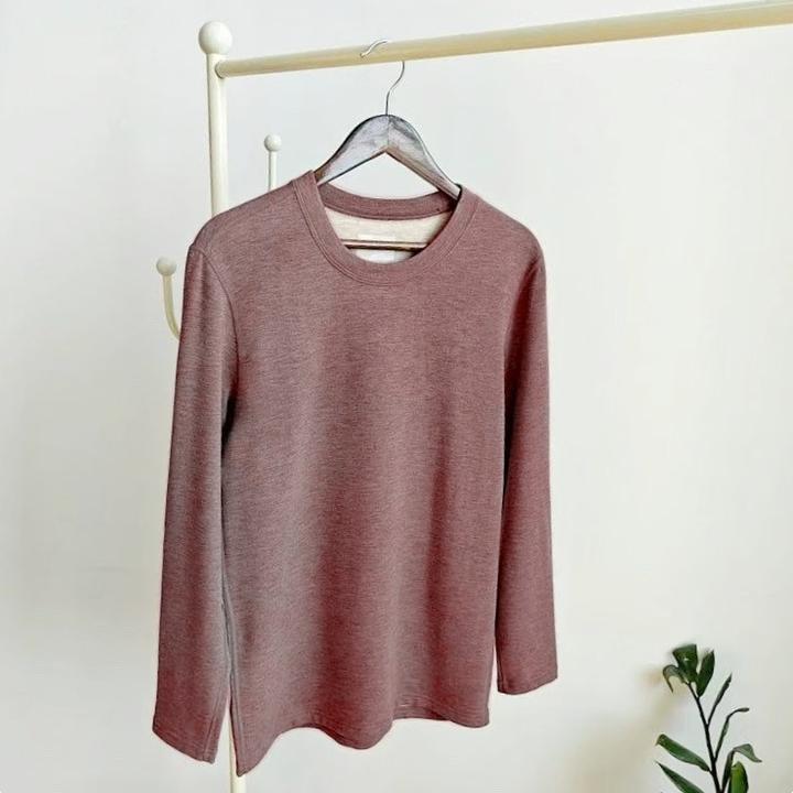 男士秋衣单上衣保暖衣02487圆领微磨毛保暖衣打底衫亲肤保暖舒适