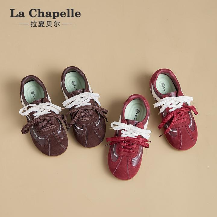 拉夏贝尔德训鞋女2025秋季新款透气轻便平底阿甘鞋鞋休闲运动板鞋