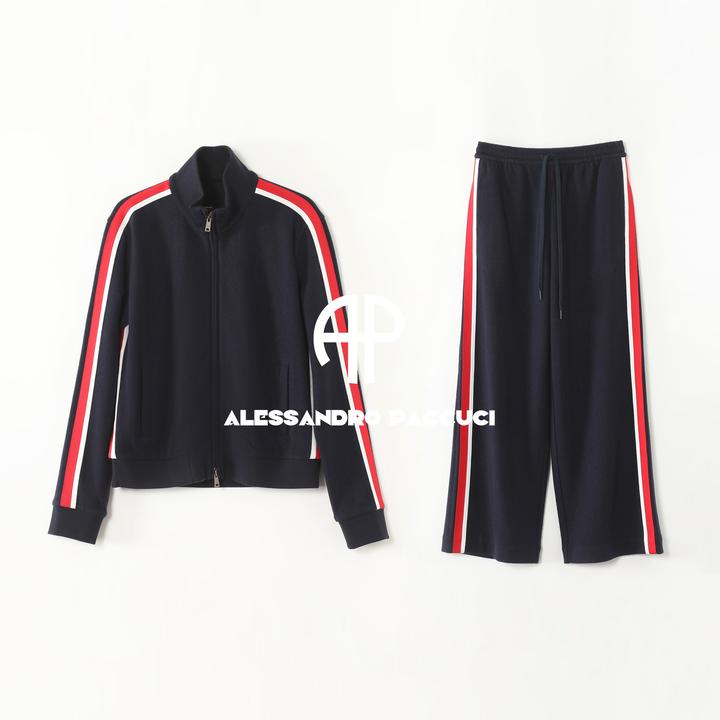 AP洛哥61005WT外套/61005KF裤子【红条校服套装】绵羊毛+山羊绒套装