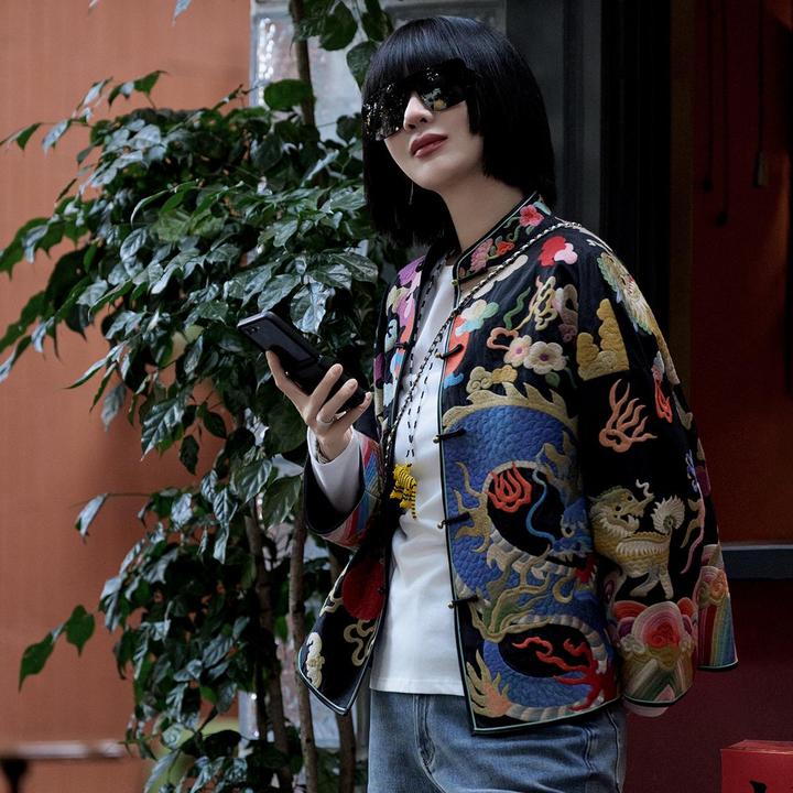 新中式国风重工刺绣外套女时尚气质复古百搭国潮长袖上衣女宽松潮