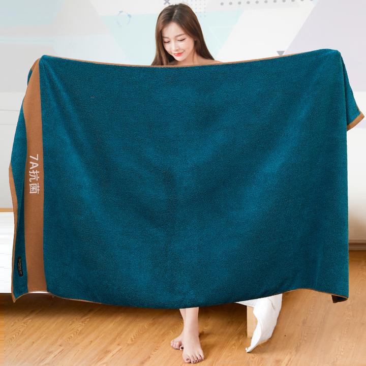 7A抗菌加大纯棉浴巾成人柔软吸水大毛巾全棉男女洗澡裹巾不易掉毛